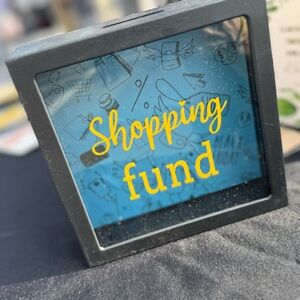 Black and Blue Shopping Fund Box